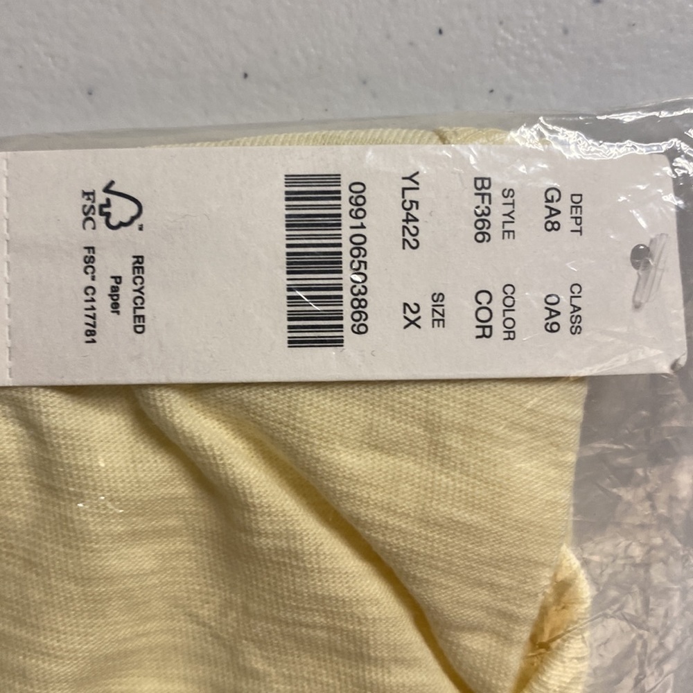 NWT J. CREW ‘90s CROPPED ORGANIC SLUB COTTON  T-SHIRT Size 2XL - Picture 6 of 9